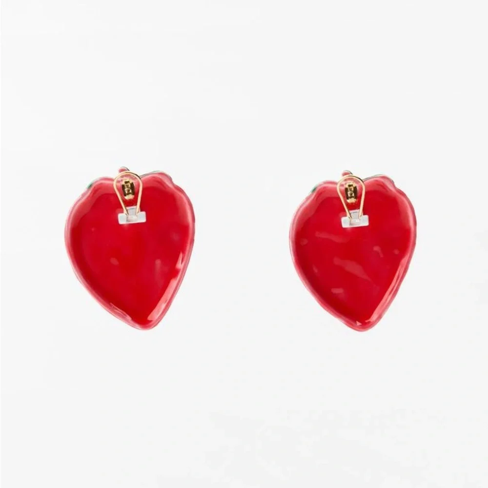ZARA Strawberry Earrings - Picture 4 of 7